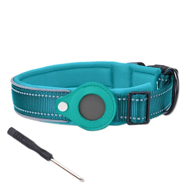 Dog Collar with AirTag Holder