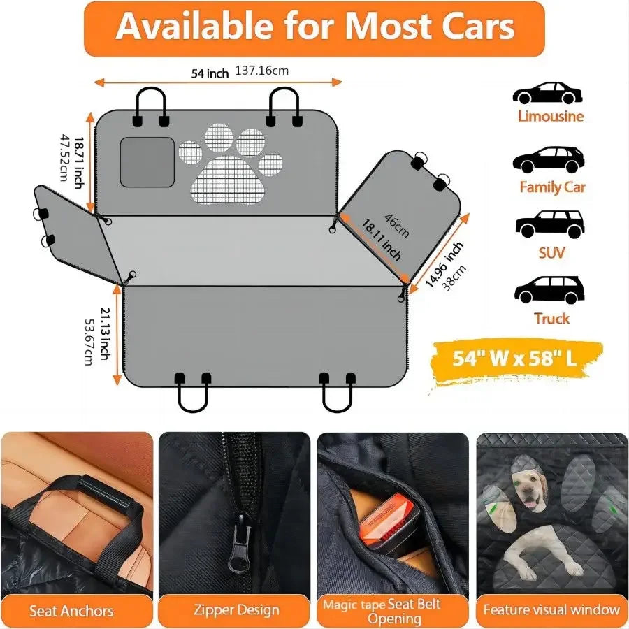 Waterproof Car Seat Cover for Pets
